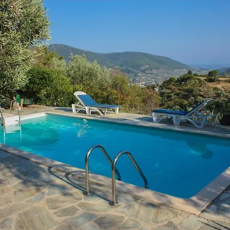 Hilltop Private Gem With Big Garden, Views And Pool Villa Skopelos Town