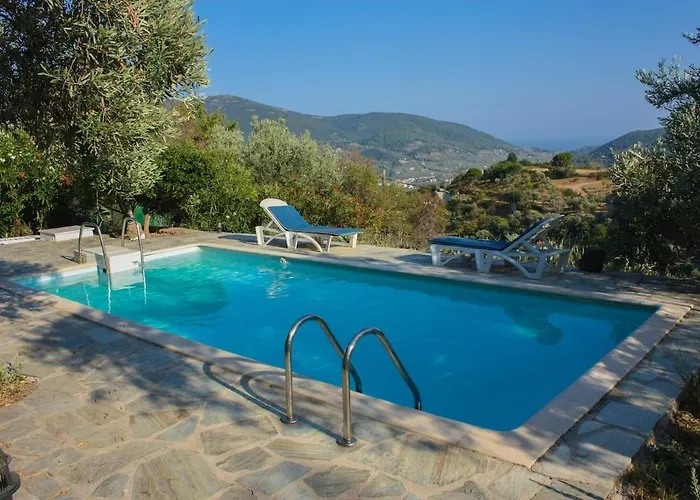 Private Hilltop With Pool & Panoramic Views - Country Kalimera Βίλα Σκόπελος
